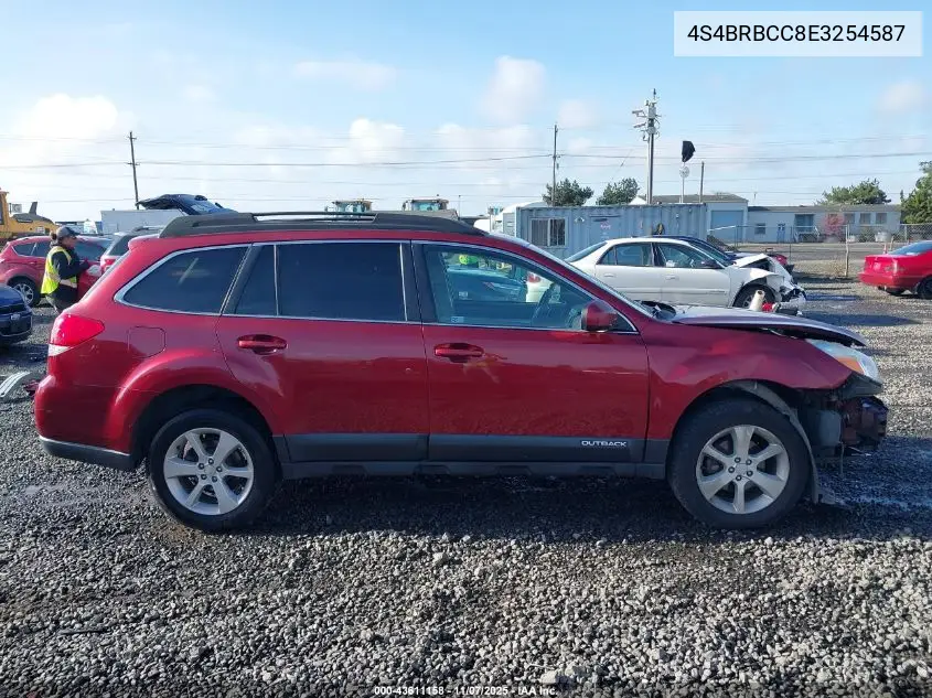 4S4BRBCC8E3254587 2014 Subaru Outback 2.5I Premium