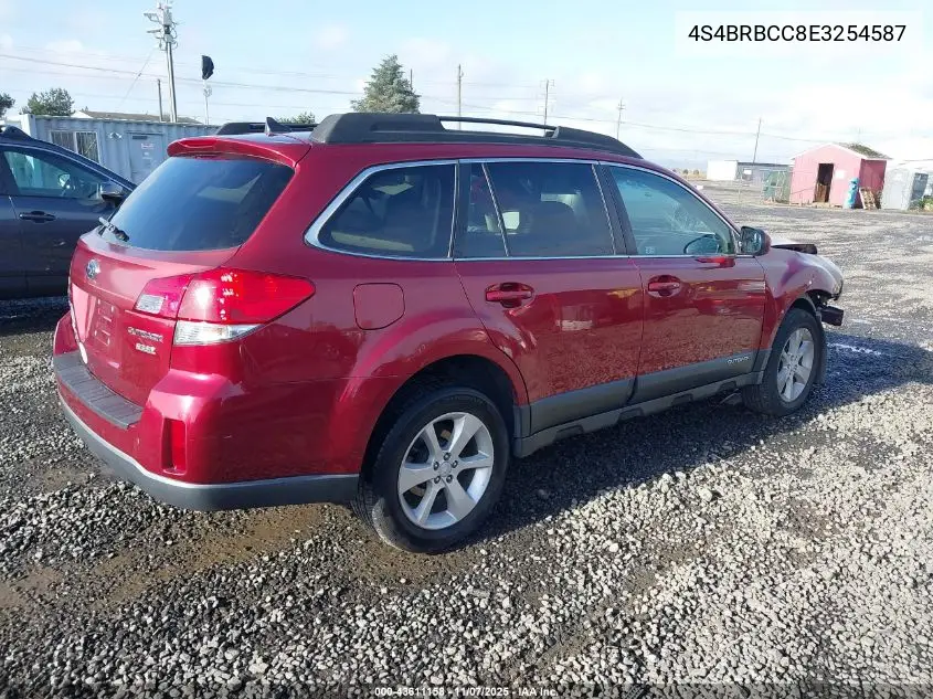 4S4BRBCC8E3254587 2014 Subaru Outback 2.5I Premium