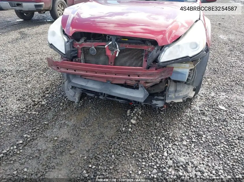 4S4BRBCC8E3254587 2014 Subaru Outback 2.5I Premium