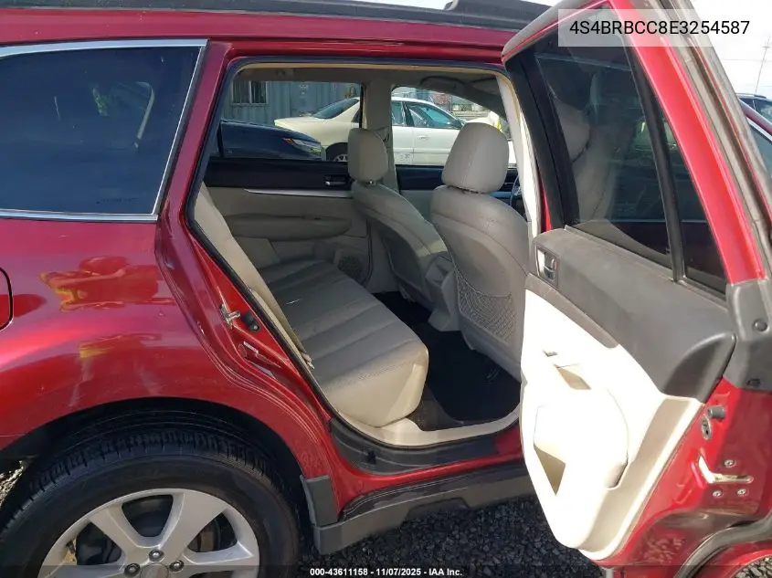 4S4BRBCC8E3254587 2014 Subaru Outback 2.5I Premium