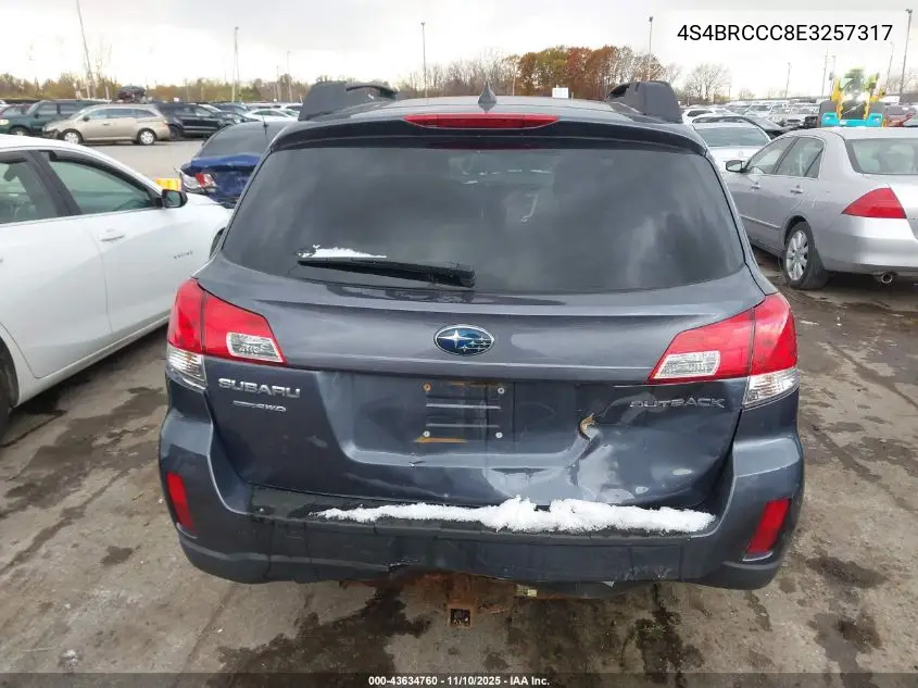 4S4BRCCC8E3257317 2014 Subaru Outback 2.5I Premium