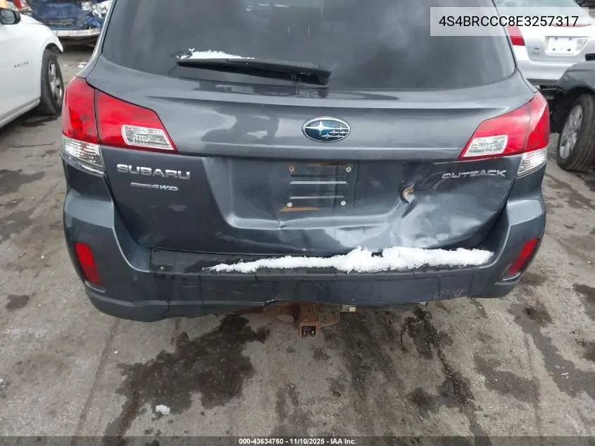 4S4BRCCC8E3257317 2014 Subaru Outback 2.5I Premium