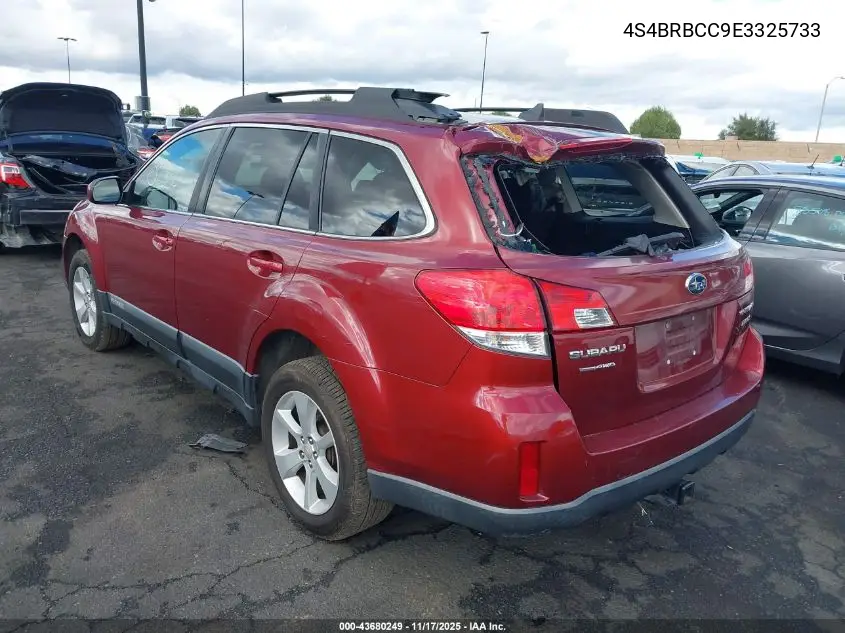 4S4BRBCC9E3325733 2014 Subaru Outback 2.5I Premium