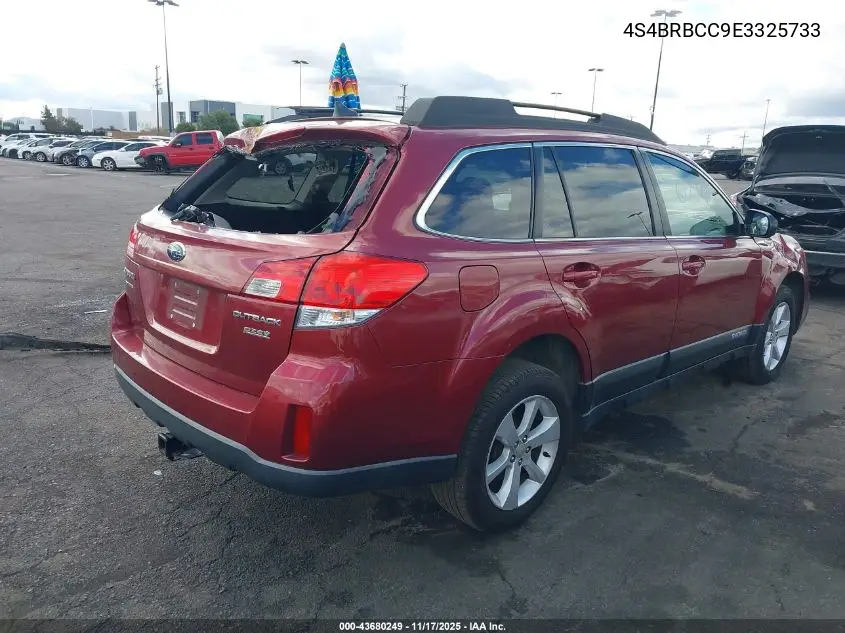 4S4BRBCC9E3325733 2014 Subaru Outback 2.5I Premium