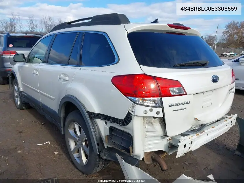 4S4BRBLC0E3308559 2014 Subaru Outback 2.5I Limited