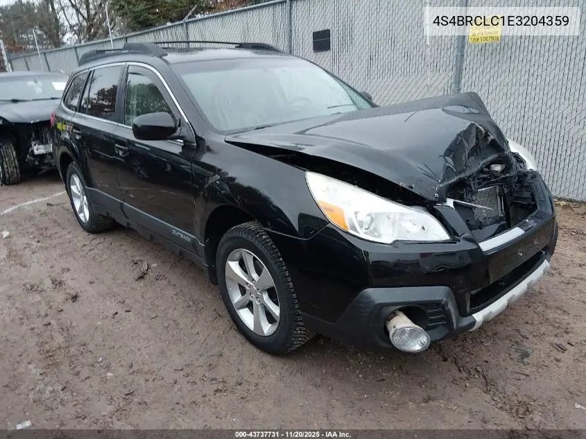 4S4BRCLC1E3204359 2014 Subaru Outback 2.5I Limited