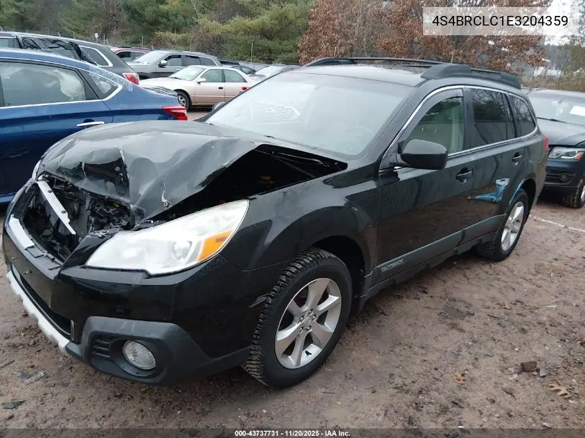 4S4BRCLC1E3204359 2014 Subaru Outback 2.5I Limited
