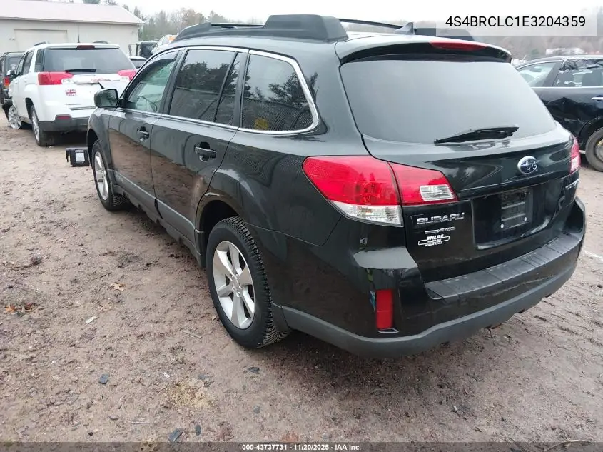4S4BRCLC1E3204359 2014 Subaru Outback 2.5I Limited
