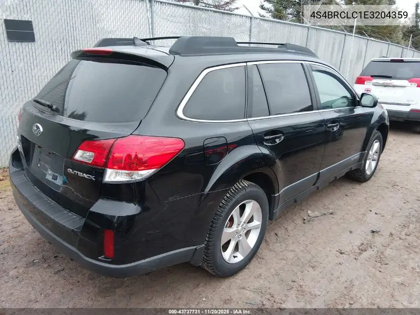 4S4BRCLC1E3204359 2014 Subaru Outback 2.5I Limited