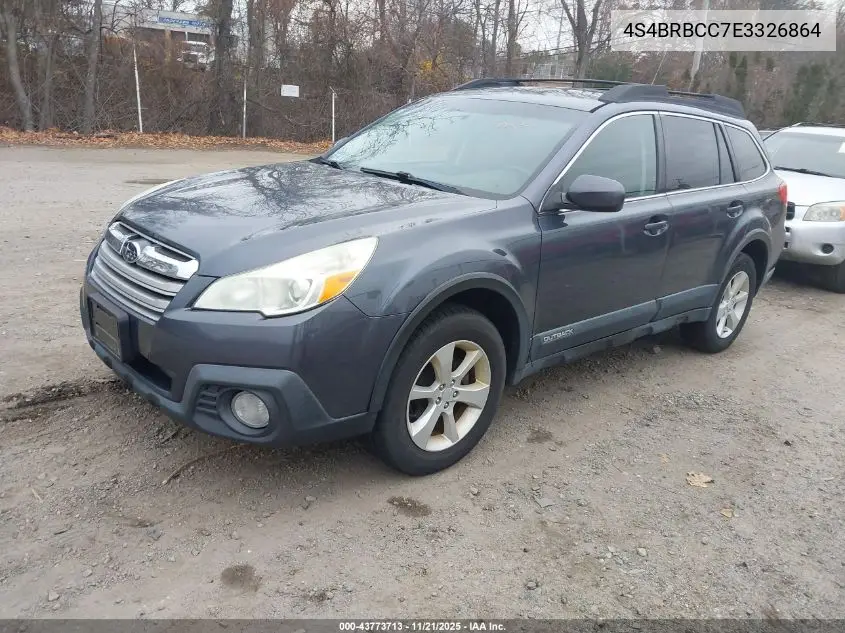 4S4BRBCC7E3326864 2014 Subaru Outback 2.5I Premium