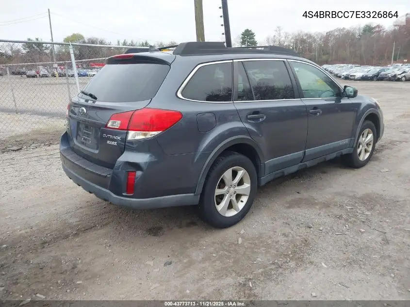 4S4BRBCC7E3326864 2014 Subaru Outback 2.5I Premium