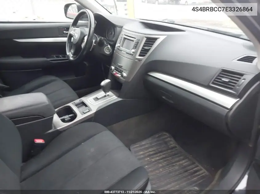 4S4BRBCC7E3326864 2014 Subaru Outback 2.5I Premium