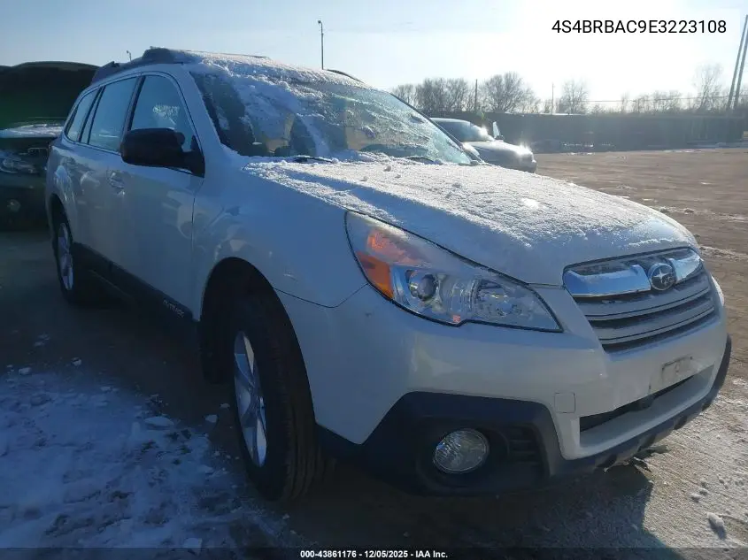 4S4BRBAC9E3223108 2014 Subaru Outback 2.5I