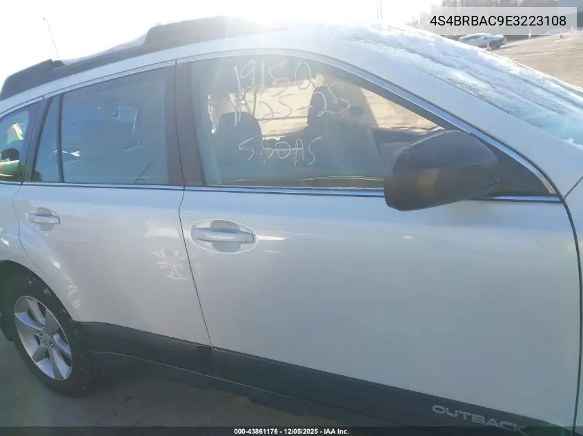 4S4BRBAC9E3223108 2014 Subaru Outback 2.5I