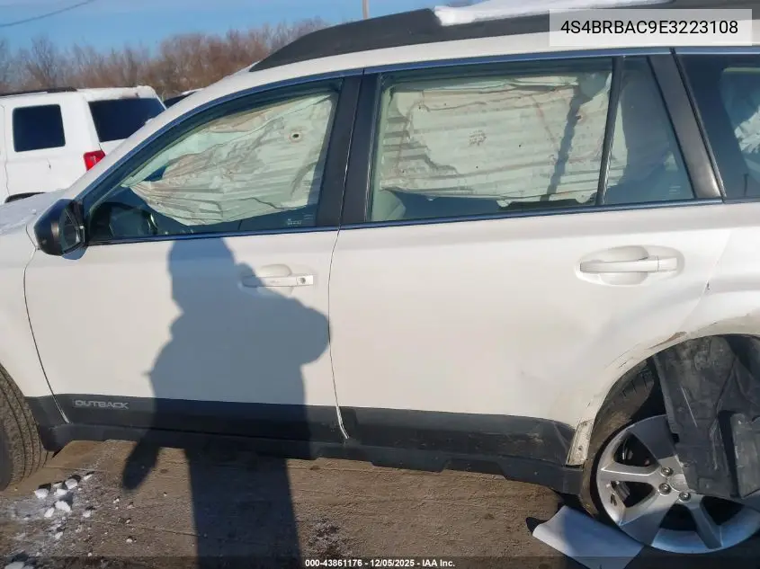 4S4BRBAC9E3223108 2014 Subaru Outback 2.5I