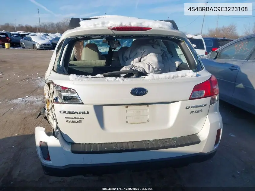 4S4BRBAC9E3223108 2014 Subaru Outback 2.5I