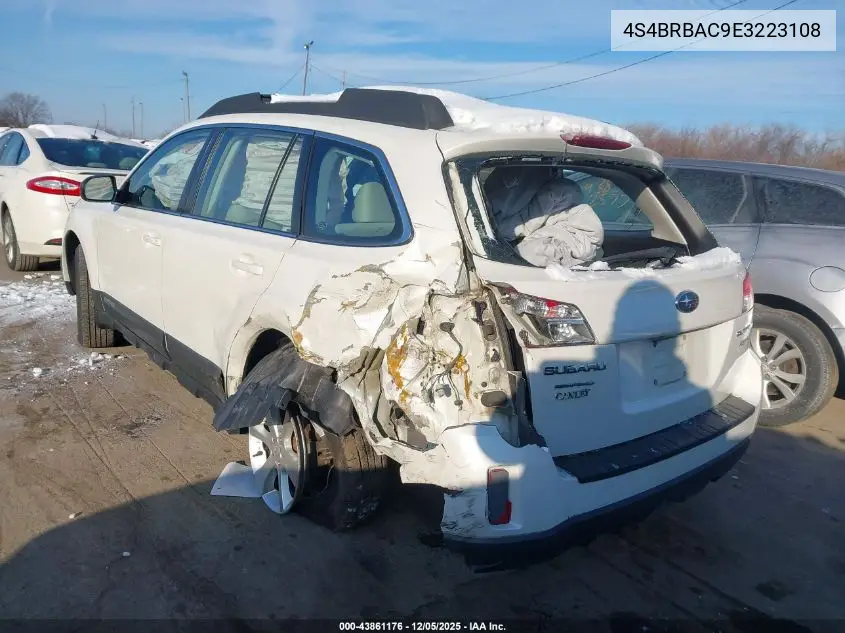 4S4BRBAC9E3223108 2014 Subaru Outback 2.5I