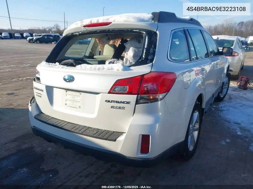 4S4BRBAC9E3223108 2014 Subaru Outback 2.5I
