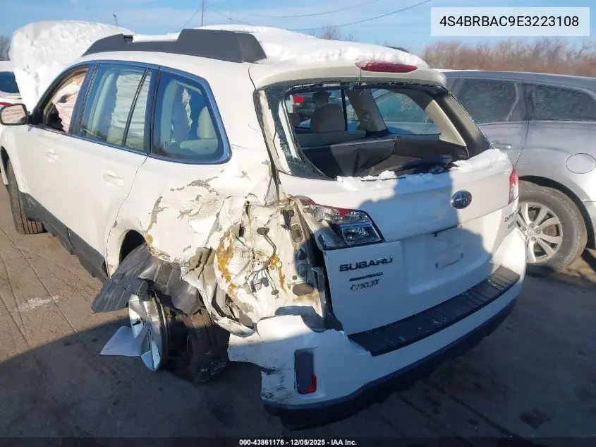 4S4BRBAC9E3223108 2014 Subaru Outback 2.5I