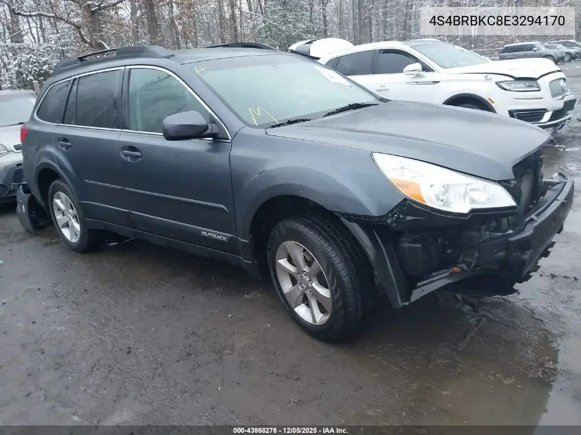 4S4BRBKC8E3294170 2014 Subaru Outback 2.5I Limited