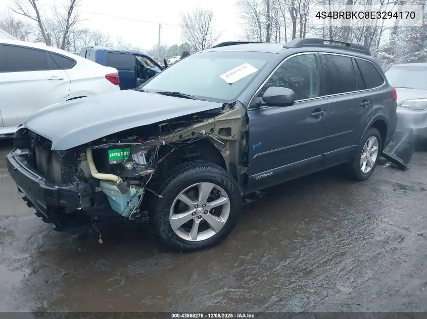 4S4BRBKC8E3294170 2014 Subaru Outback 2.5I Limited
