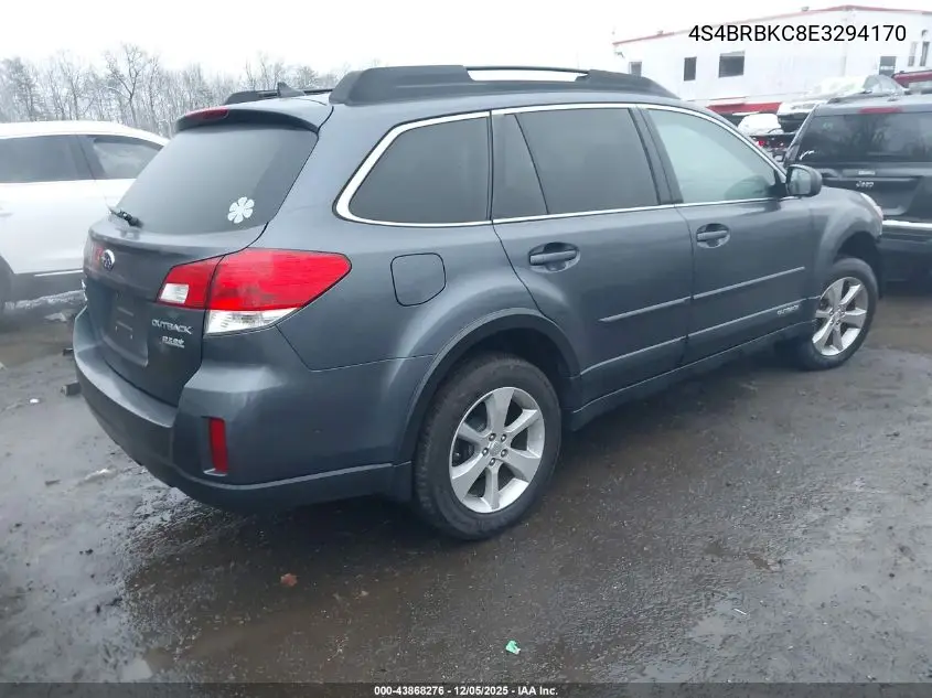 4S4BRBKC8E3294170 2014 Subaru Outback 2.5I Limited