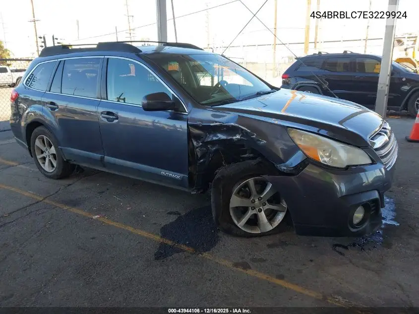 4S4BRBLC7E3229924 2014 Subaru Outback 2.5I Limited