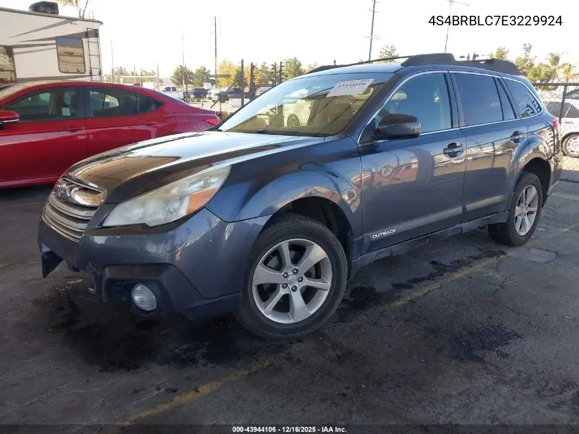4S4BRBLC7E3229924 2014 Subaru Outback 2.5I Limited