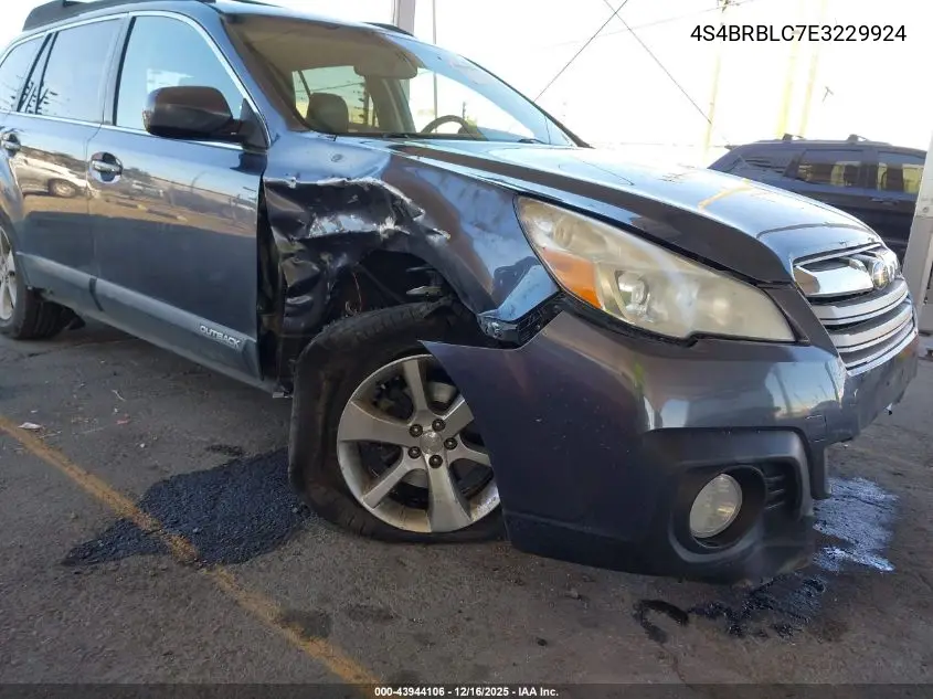 4S4BRBLC7E3229924 2014 Subaru Outback 2.5I Limited