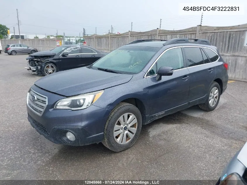 4S4BSFDC4F3222831 2015 Subaru Outback 3.6R