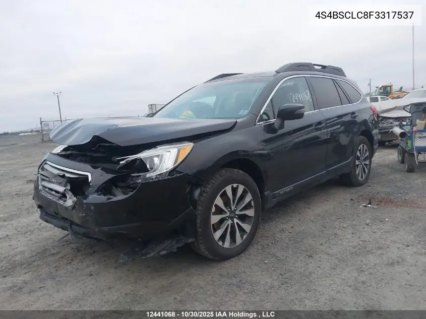 4S4BSCLC8F3317537 2015 Subaru Outback 2.5I Limited