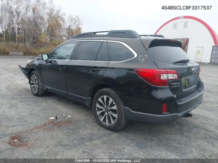 4S4BSCLC8F3317537 2015 Subaru Outback 2.5I Limited