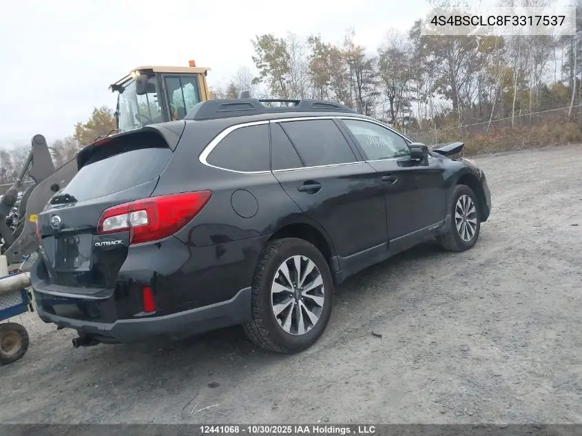4S4BSCLC8F3317537 2015 Subaru Outback 2.5I Limited