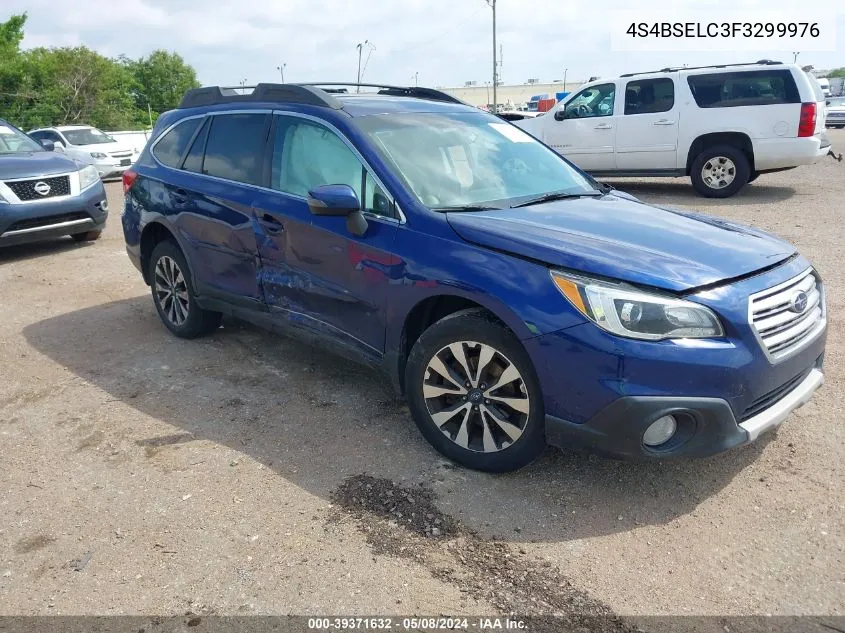 2015 Subaru Outback 3.6R Limited VIN: 4S4BSELC3F3299976 Lot: 39371632