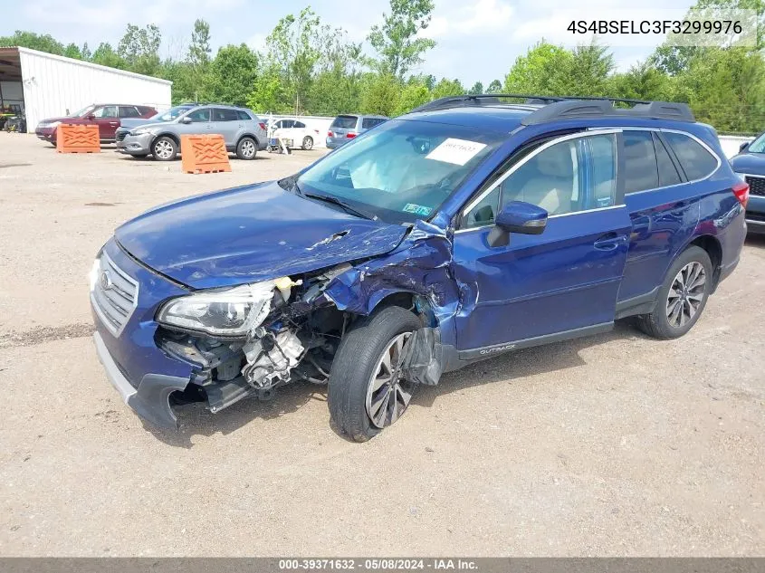 2015 Subaru Outback 3.6R Limited VIN: 4S4BSELC3F3299976 Lot: 39371632