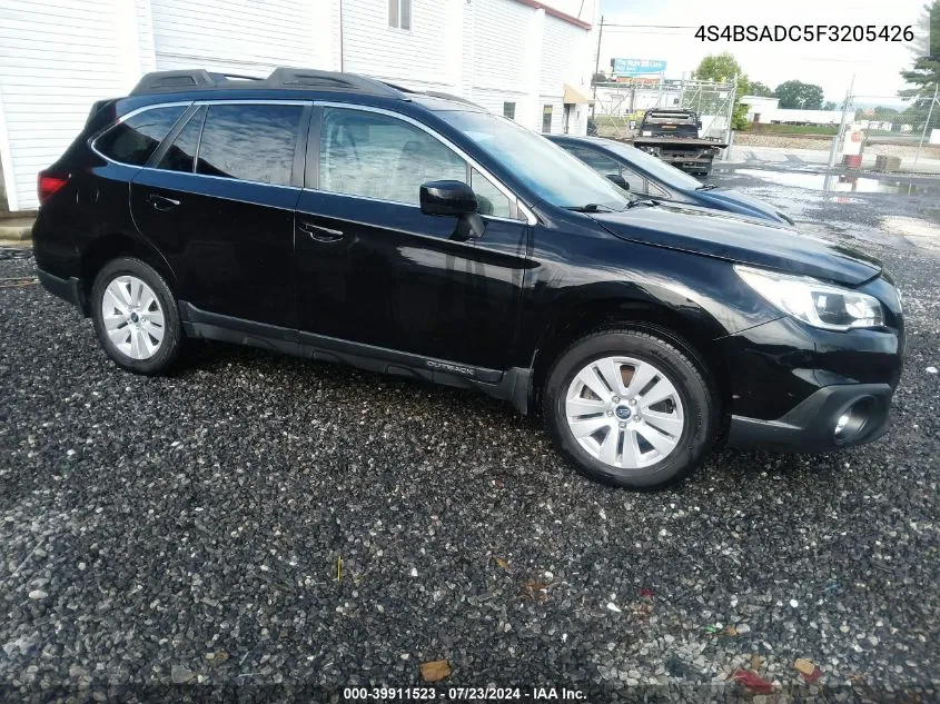 2015 Subaru Outback 2.5I Premium VIN: 4S4BSADC5F3205426 Lot: 39911523