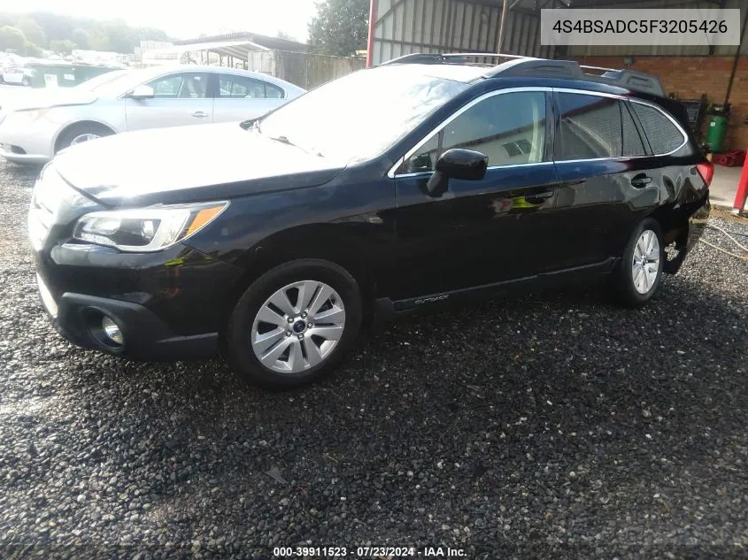 2015 Subaru Outback 2.5I Premium VIN: 4S4BSADC5F3205426 Lot: 39911523