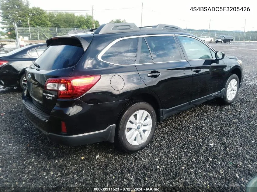 2015 Subaru Outback 2.5I Premium VIN: 4S4BSADC5F3205426 Lot: 39911523