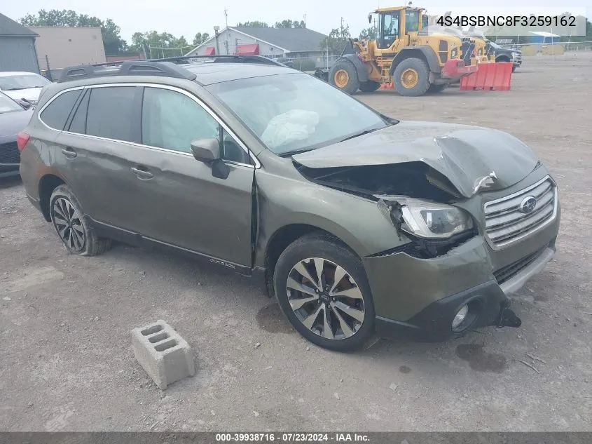 4S4BSBNC8F3259162 2015 Subaru Outback 2.5I Limited