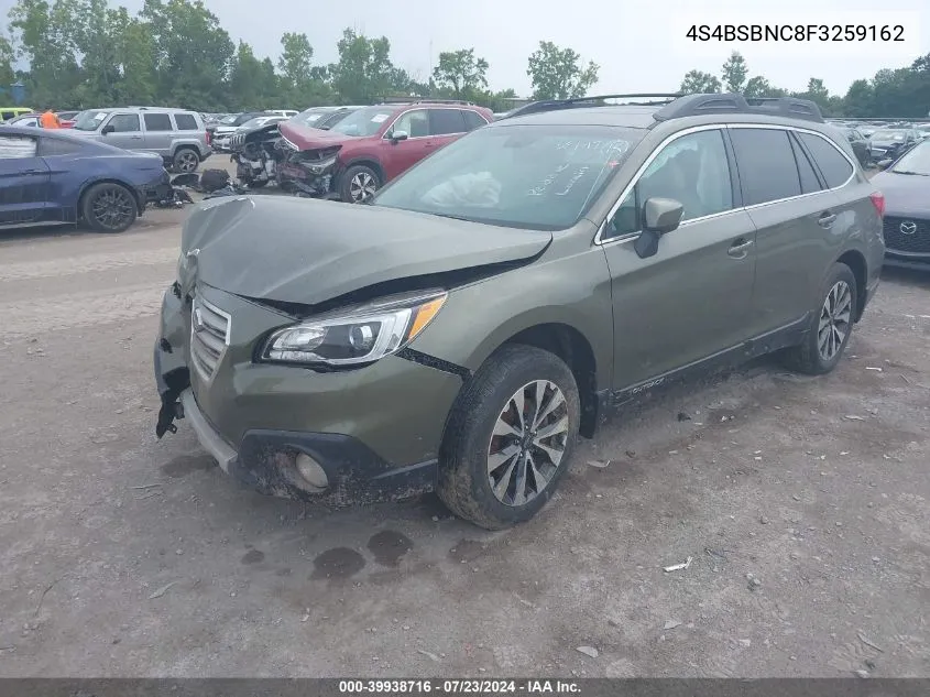 4S4BSBNC8F3259162 2015 Subaru Outback 2.5I Limited