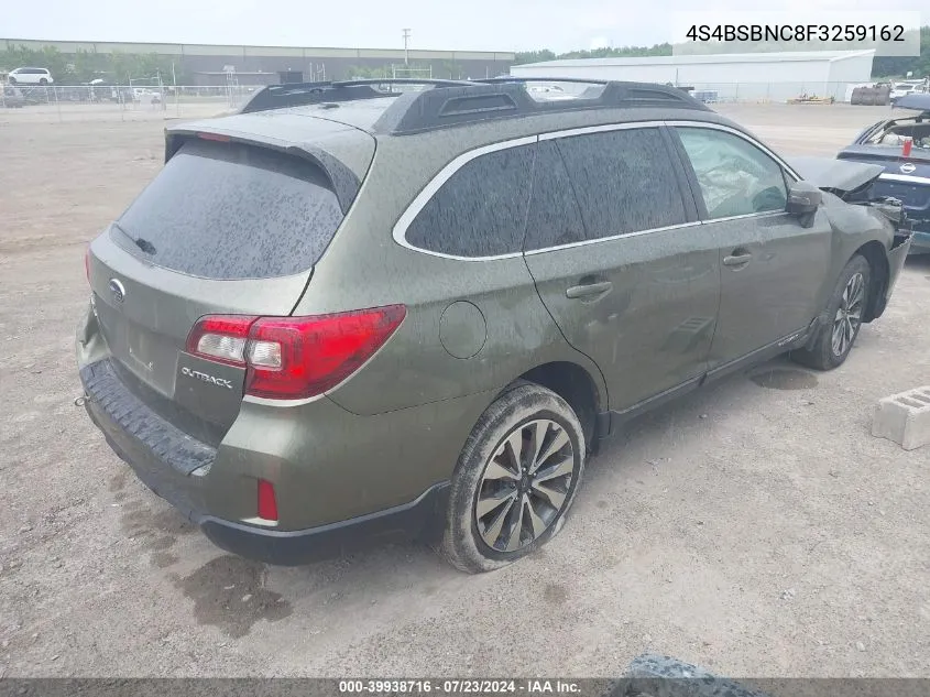 4S4BSBNC8F3259162 2015 Subaru Outback 2.5I Limited