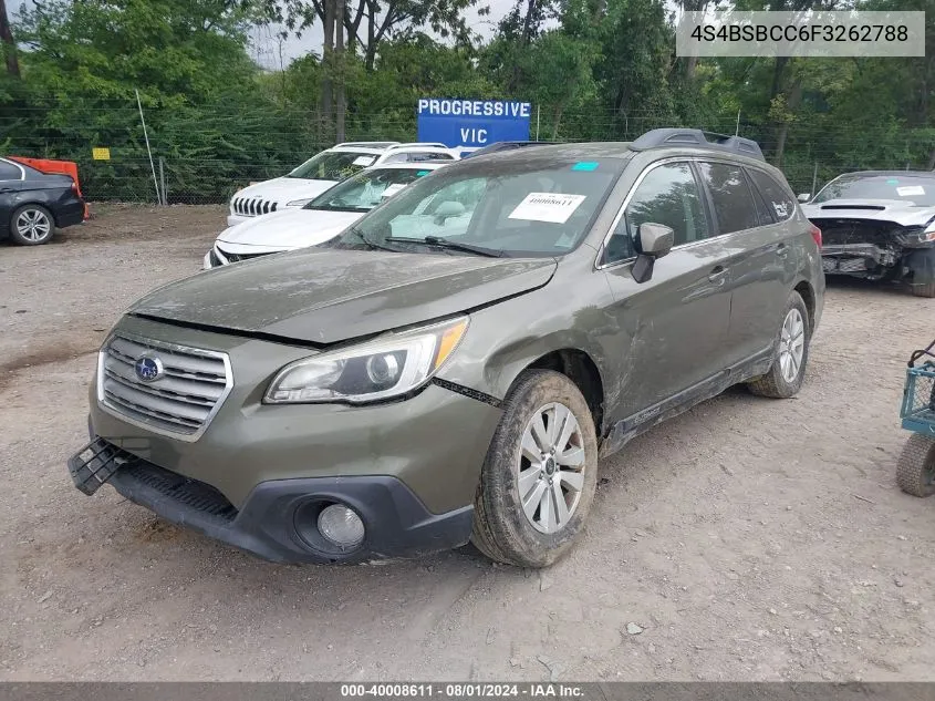 4S4BSBCC6F3262788 2015 Subaru Outback 2.5I Premium