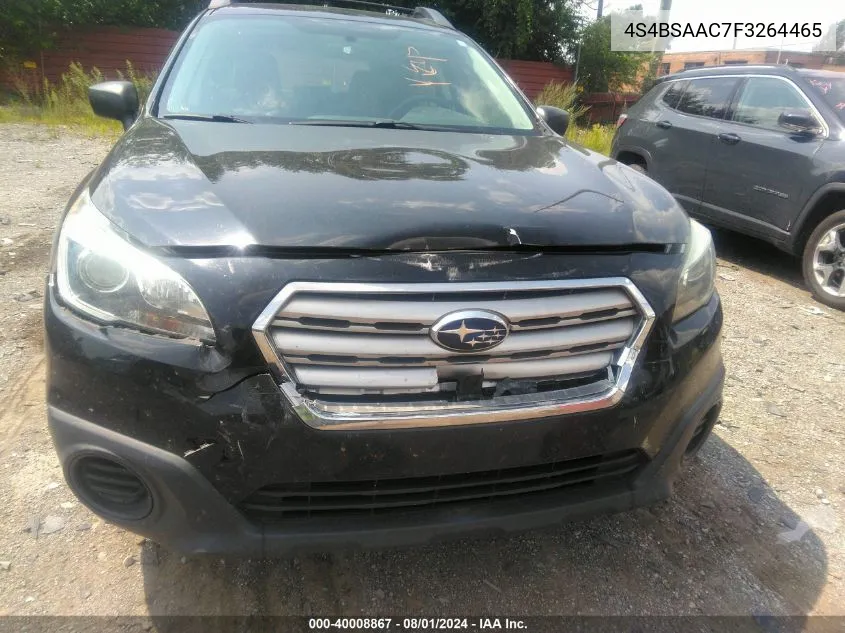 4S4BSAAC7F3264465 2015 Subaru Outback 2.5I