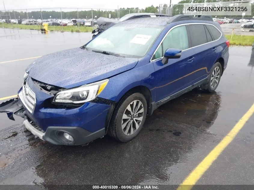 4S4BSBNCXF3321256 2015 Subaru Outback 2.5I Limited