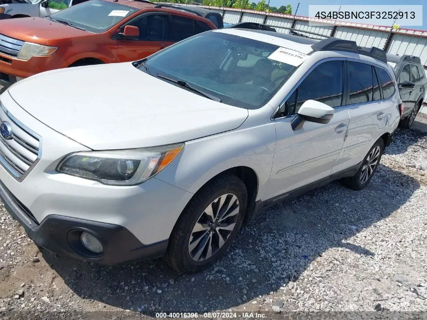 4S4BSBNC3F3252913 2015 Subaru Outback 2.5I Limited