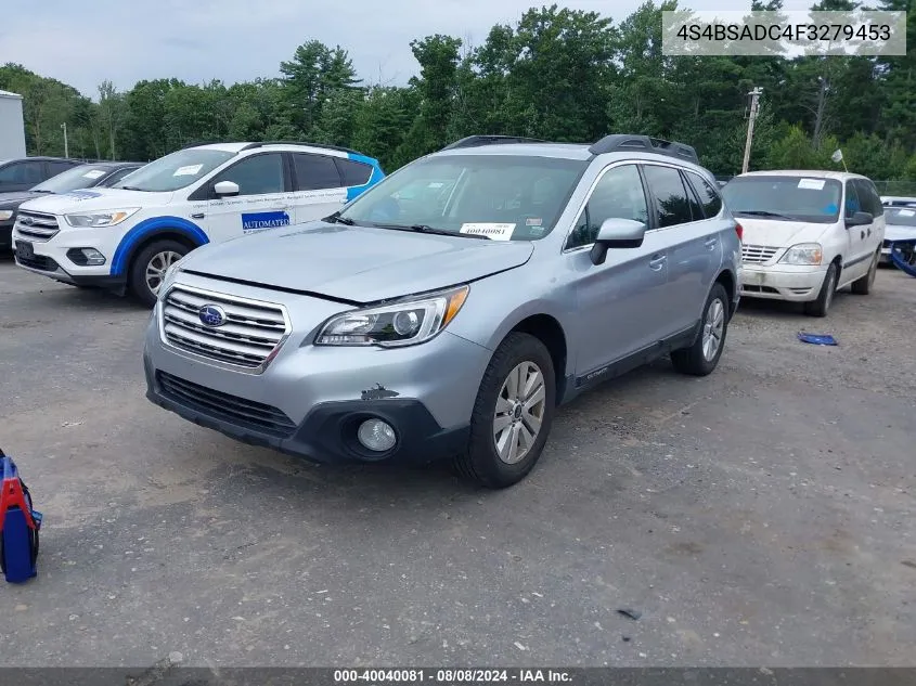 4S4BSADC4F3279453 2015 Subaru Outback 2.5I Premium