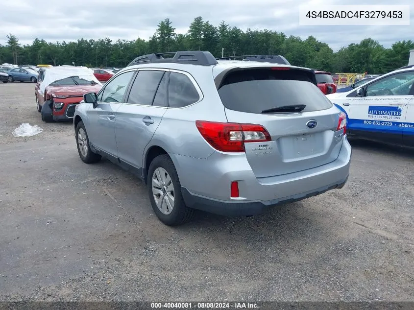 4S4BSADC4F3279453 2015 Subaru Outback 2.5I Premium