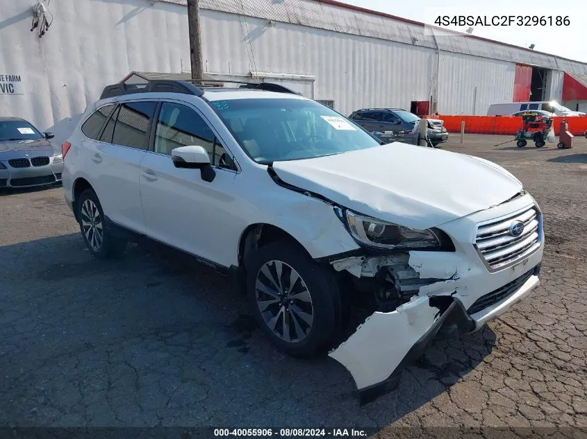 2015 Subaru Outback 2.5I Limited VIN: 4S4BSALC2F3296186 Lot: 40055906