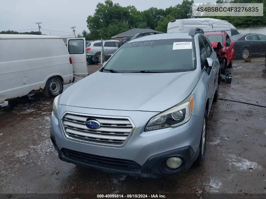 4S4BSBCC4F3276835 2015 Subaru Outback 2.5I Premium