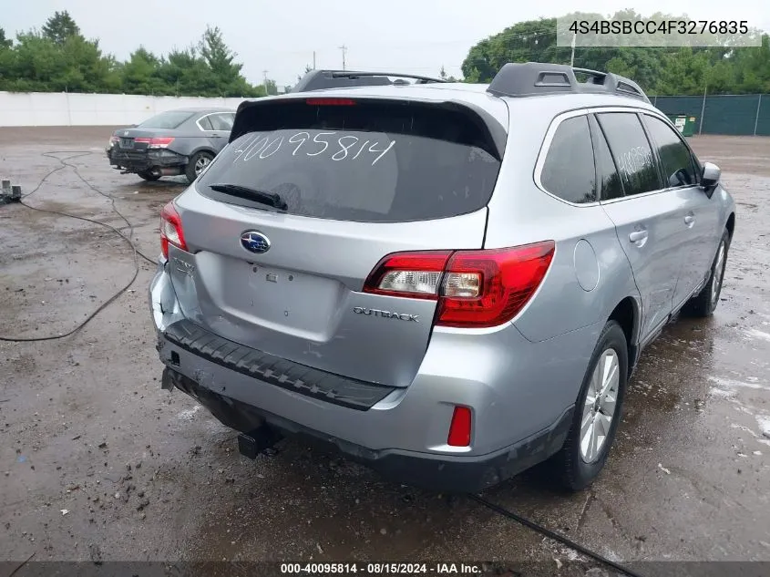 4S4BSBCC4F3276835 2015 Subaru Outback 2.5I Premium